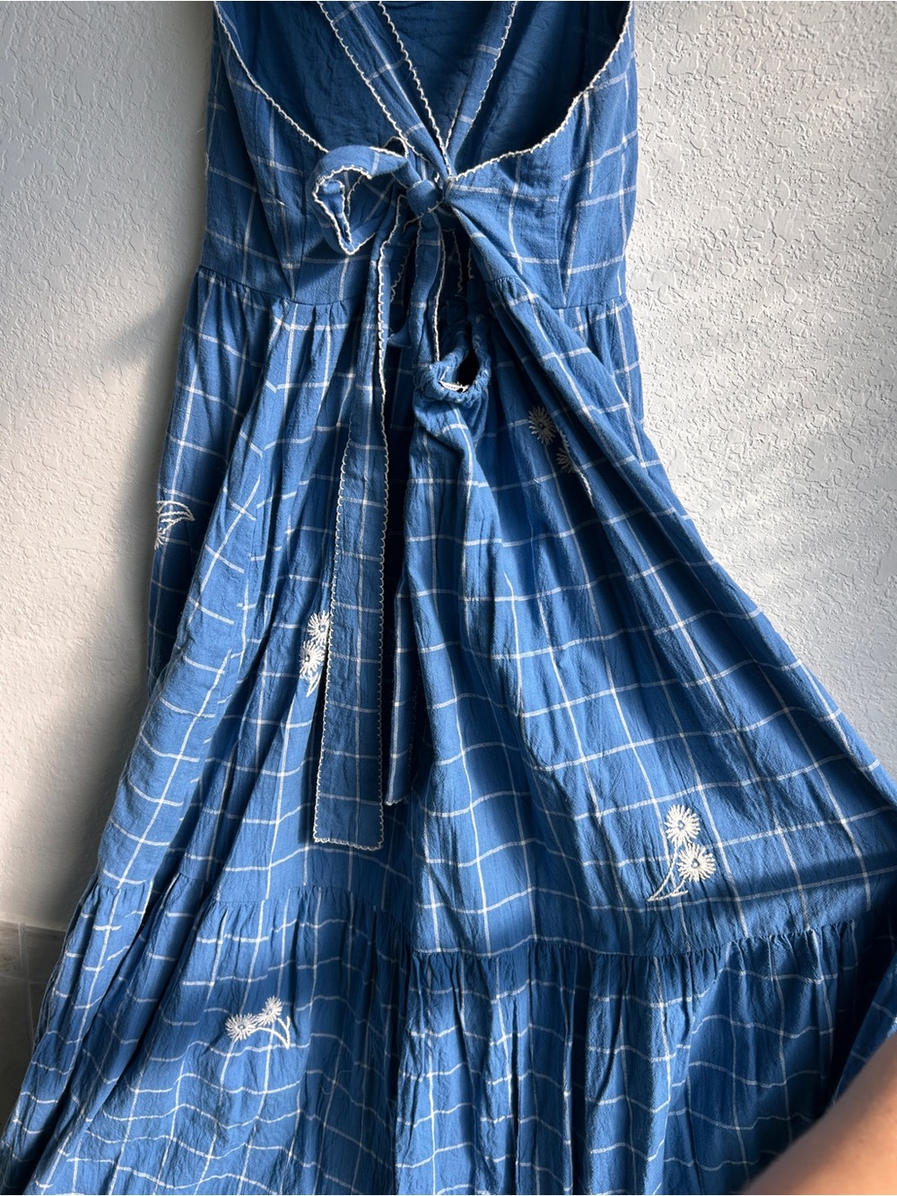 Madewell Cicely Tiered midi dress size 12 - Picture 6 of 6